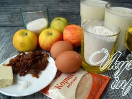 Блины с яблоками рецепт Как приготовить блины с яблочной начинкой