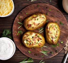 How many calories are in one potato